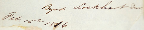 Portrait of Byrd Lockhart, early Arkansas surveyor and Texas Revolution hero (1782-1839)